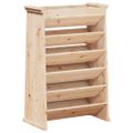 vidaXL Nástenný kvetináč 6-poschodový 69x40x101,5 cm masívna borovica