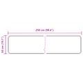 vidaXL Behúň MARSA Sivá 50 x 250 cm Polyester a PVC