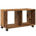 vidaXL Skrinka na kolieskach staré drevo 72x33x42,5cm kompozitné drevo