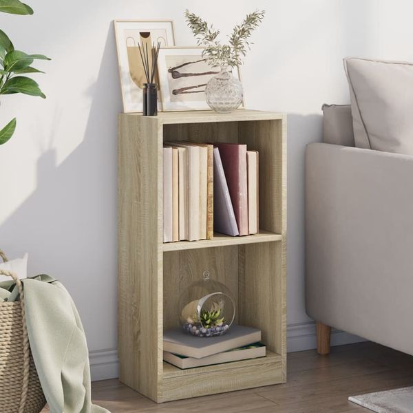 vidaXL Knižnica farba dubu sonoma 40x24x75 cm drevotrieska