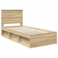 vidaXL Rám postele Sonoma 90 x 190 cm Masívne borovicové drevo