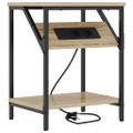 vidaXL Nočný stolík 2 ks Sonoma dub 38 x 30 x 48 cm Kompozitné drevo