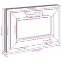 vidaXL Podkrovné okno RISOR 60 x 40 cm PVC a sklo