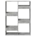 vidaXL Deliaca stena betónová sivá 100x33x135 cm kompozitné drevo