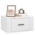 vidaXL Nástenné nočné stolíky 2 ks biele 50x36x25 cm