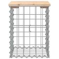 vidaXL Záhradná lavička gabiónový dizajn 33x31x42 cm masívna borovica