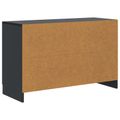 vidaXL Servírovacia skriňa Čierna 89 x 34,5 x 57 cm Kompozitné drevo