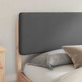 vidaXL Rám postele s čalúneným čelom Tmavo šedá 180 x 200 cm