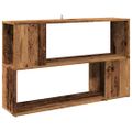 VidaXL knižnica Old Wood 100x24x63 cm Engineered Wood