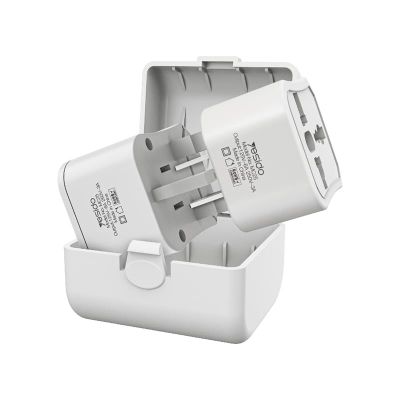 Univerzálny adaptér yesido MC25 750W 3A uk/eu/us/au biely