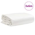 vidaXL Celta, biela 3x6 m 650 g/m²
