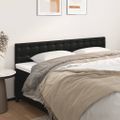 vidaXL Čelá postele 2 ks čierne 90x5x78/88 cm umelá koža