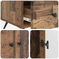 vidaXL Servírovacia skriňa Staré drevo 66 x 34,5 x 95 cm