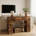 vidaXL Konferenčný stolík Dymový dub 102 x 35 x 75 cm Kompozitné drevo