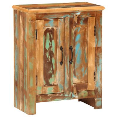 vidaXL Komoda s 2 dvierkami 55x30x70 cm masívne recyklované drevo