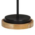 vidaXL Stolová lampa 25 W šmuhovaná modrá 17x17x50 cm E27