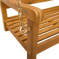 vidaXL Hojdačka do záhrady 2 -Seater 110 x 56 x 58 cm Prírodná
