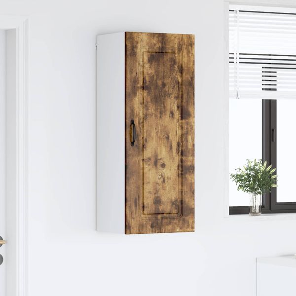 vidaXL Dvierka na umývačku Kalmar Dymová dub 40 x 31 x 100 cm