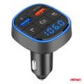 FM transmitter 2×USB-A 12/24V AMiO-04648