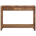 vidaXL Konzolový stôl Hnedá 107 x 33 x 76 cm Masívne obnovené drevo