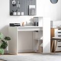 vidaXL Stôl Biela Kompozitné drevo 108 x 55 x 103.5 cm