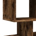 vidaXL Rozdeľovacia knižnica dymový dub 92x29x112 cm kompozitné drevo