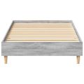 vidaXL Posteľný rám bez matraca sivý sonoma 100x200cm kompozitné drevo