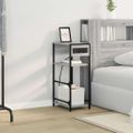 vidaXL Nočný stolík Sivý Sonoma 40 x 27 x 76 cm Kompozitné drevo