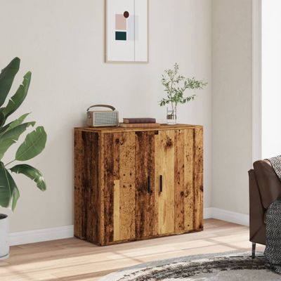 vidaXL Komoda staré drevo 80x33x70 cm kompozitné drevo