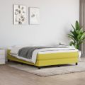 vidaXL Boxspring posteľ s matracom zelená 140x190 cm látka