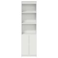 vidaXL Vysoká skrinka biela 50x35x180 cm spracované drevo