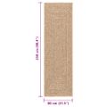 vidaXL Koberec ZIZUR 80x250 cm jutový vzhľad interiér a exteriér