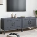 vidaXL TV skrinky 2 ks antracitové 68x39x50,5 cm oceľ