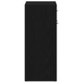 vidaXL Regál na topánky 60 x 35 x 84 cm Kompozitné drevo Čierny dub