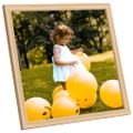 vidaXL Fotorámiky na stenu, koláž 3 ks, bledý dub 40x40 cm