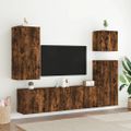 vidaXL TV skrinka nástenná dymový dub 80x30x41 cm