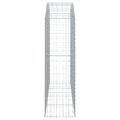 vidaXL Oblúkový gabionový kôš 200x50x160/180 cm pozinkované železo