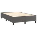 vidaXL Posteľný rám s boxspringom sivý 120x200 cm umelá koža