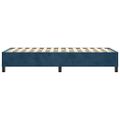 vidaXL Posteľný rám s boxspringom tmavomodrý 80x200 cm zamat