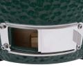 vidaXL 2 v 1 Kamado gril s udiarňou keramika 56 cm zelený