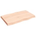 vidaXL Stolová doska 80x50x(2-6) cm neošetrený masív živé hrany