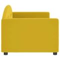 vidaXL Denná posteľ žltá 80x200 cm zamat