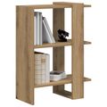 vidaXL Regál na knihy 2 úrovní 52 x 25 x 71,5 cm Kompozitné drevo