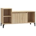 vidaXL TV skrinka dub sonoma 100x35x55 cm spracované drevo