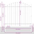 vidaXL Záhradný plot WOERDEN 3 ks 170 x 165 cm Sivá