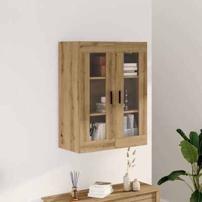 vidaXL Nástenná skrinka dub artisan 69,5x34x90 cm
