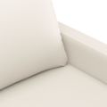 vidaXL Kreslo krémové 60 cm umelá koža