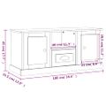 vidaXL TV skrinka lesklá biela 100x35,5x45 cm kompozitné drevo