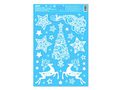 Okenná fólia vianočná gliter VA003 20x30cm