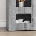 vidaXL Servírovacia skriňa ELST Sivý Sonoma 100 x 35 x 59 cm